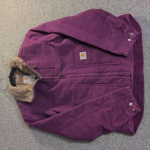 Carhartt Women’s Sandstone Detroit Jacket - Bright Grape (BGP) Size XS - EUC!